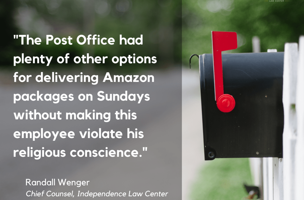 Christian Mail Carrier Discharged for Not Delivering Packages on Sunday Asks Federal Court for Judgment