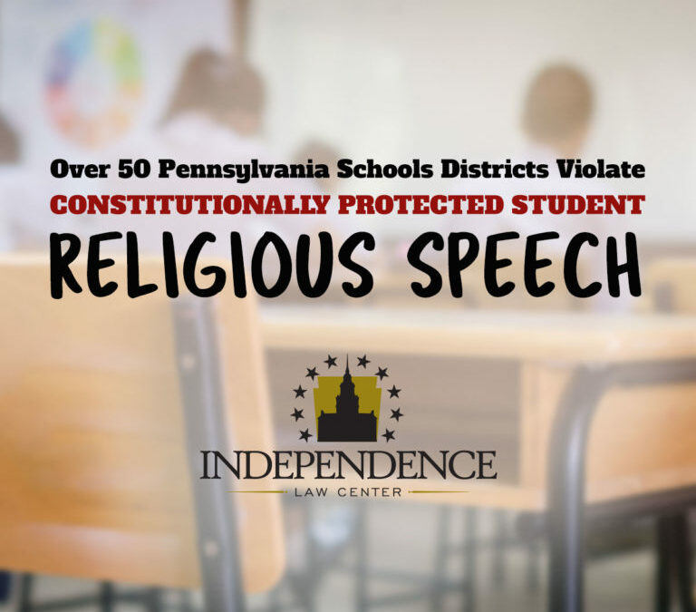 Over 50 Pennsylvania Schools Districts Violate Constitutionally Protected Student Religious Speech